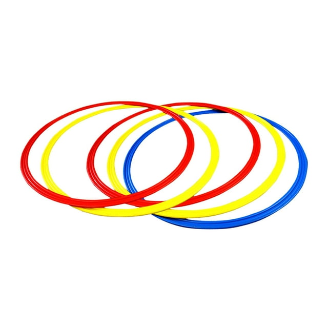 bedienty Agility Training Rings Sturdy Home Gym Trainer Pieces Soccer 12 50cm for Basketball Athlete 50cm 5 Pieces