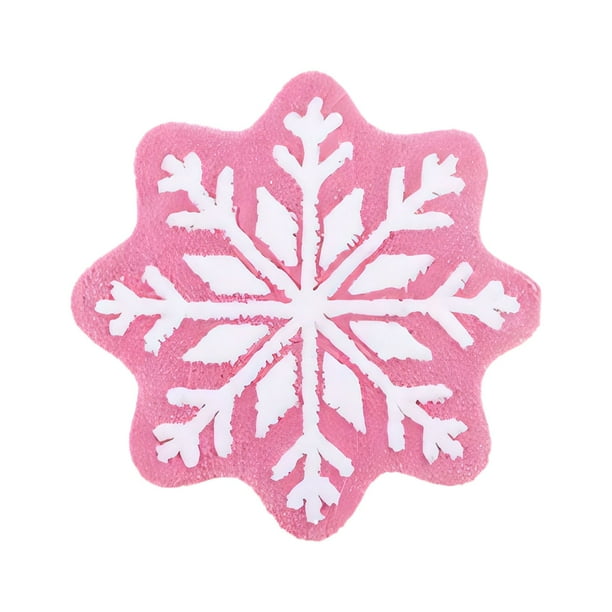 Alfombras, tapetes, alfombras de copos de nieve, felpudo de invierno con copos de nieve, felpudo de bienvenida con copos de nieve, lindos felpudos navideños decorativos, antideslizantes y lavables par