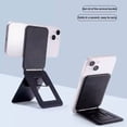 thumbnail image 3 of Phone Tripod Wallet , Magnetic Phone Tripod Stand, Adjustable Phone Wallet Compatible with iPhone 16/15/14/13/12 Series, Invisible Selfie Stick Tripod(Black), 3 of 9
