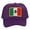 Purple, variant on Top Headwear Mexico Flag Trucker Hat - Men's Foam Mesh Snapback Cap Brown