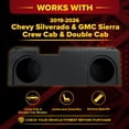 thumbnail image 2 of QPower Dual 12" Sub Box for Chevy Silverado & GMC Sierra Crew & Double Cab 2019-2026, 2 of 12