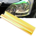 thumbnail image 2 of Película protectora para faros delanteros de coche, colorida y brillante, para envolver el coche (30 x 120 cm, amarilla), 2 of 12