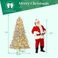 thumbnail image 3 of Costway 7 FT Pre-lit Artificial Christmas Tree with 855 Branch Tips & 350 LED Lights, 3 of 10