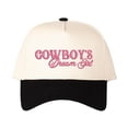 thumbnail image 4 of COWBOY'S Dream Girl Embroidered Patchwork Trucker Cap | Adjustable Unisex Snapback, Western Love Essential, 4 of 11