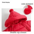thumbnail image 4 of Gyratedream Newborn Baby Girl Boy Warm Hooded Snowsuit Outerwear Down Onesie Outwear, 4 of 7