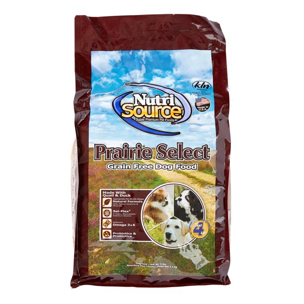 NutriSource GrainFree Prairie Select Dry Dog Food, 5.5 lb
