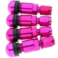 thumbnail image 2 of fastboy 4 Pcs Car Tubeless Wheel Dust Caps Tire Valve Stems Purple + Black, 2 of 9
