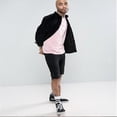thumbnail image 5 of Breezora Men's Velvet T-Shirt Short Sleeve Slim Fit Soft Texture Fashion Basic Top for Spring and Summer Casual Outfit and Modern Streetwear XXL Size Pink, 5 of 5
