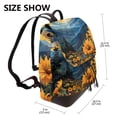 thumbnail image 2 of Disketp Elegant Sunset Sunflower Mochila de Cuero para Mujer, Bolso de Espalda Antirrobo con Estilo para Viaje, Trabajo y Uso Diario, 2 of 4