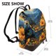thumbnail image 2 of Disketp Elegant Sunset Sunflower Mochila de Cuero para Mujer, Bolso de Espalda Antirrobo con Estilo para Viaje, Trabajo y Uso Diario, 2 of 4