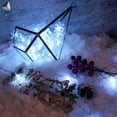 thumbnail image 4 of PULLIMORE 2 Pcs Christmas Snowflake String Lights 40 LEDs 6M Fairy Lights for Xmas Party Wedding Garden Home Decor (White), 4 of 9