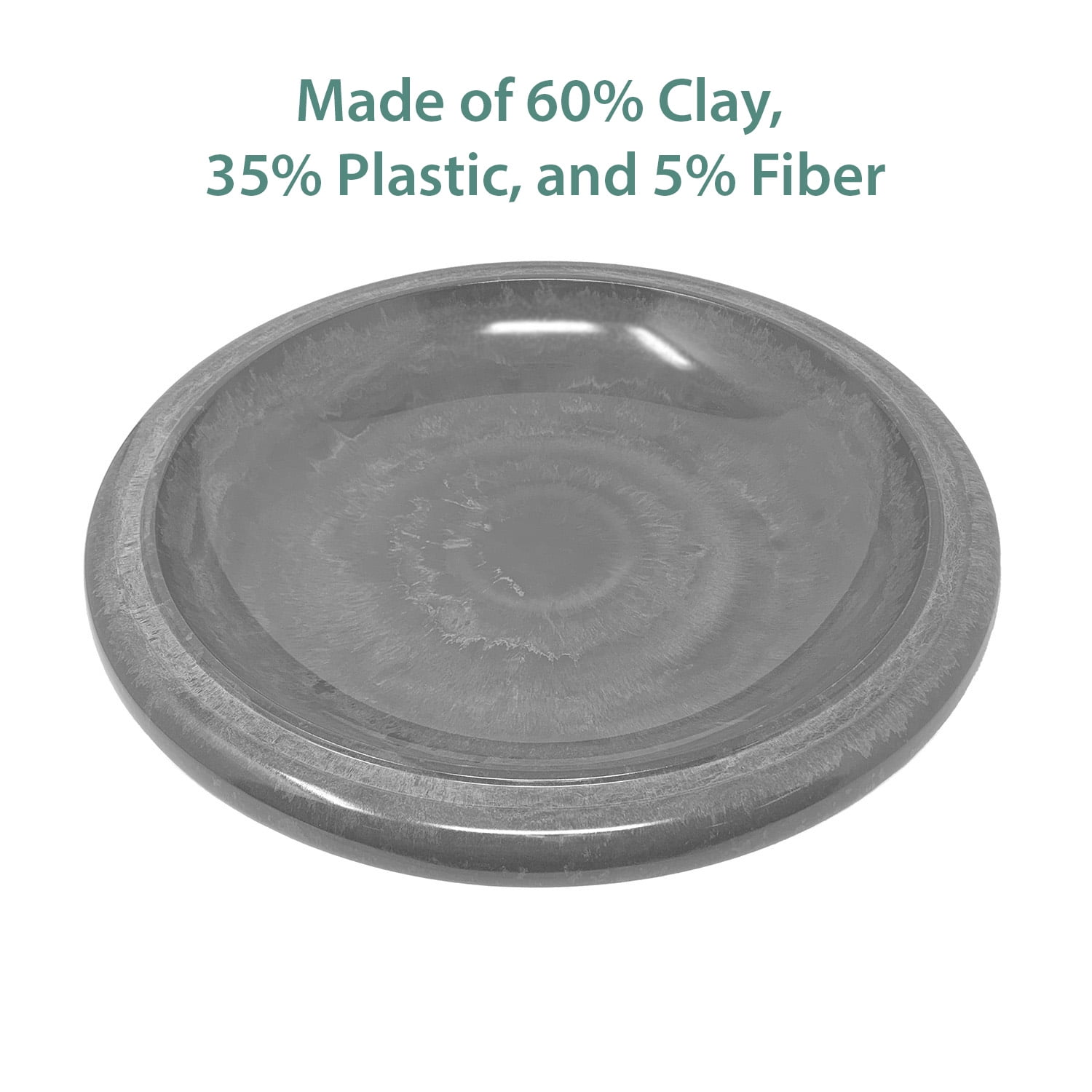 Bird and Beyond Modern Lightweight Clay Bird Bath Basin
