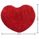 thumbnail image 2 of ZHAOCHENG Alfombra de Baño, Antideslizante, Pelusa, Microfibra, Chenilla, Alfombra de Baño, En Forma de Corazón, Rojo, Alfombra de Piso, Lavable, Antideslizante, Impermeable, Súper Absorbente, 50x60cm, 2 of 5
