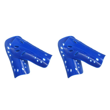 WORGEOUS  2 Pairs Men Soccer Shin Guards Football Accessories Child Blue