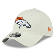 Men's New Era Cream Denver Broncos Core Classic 2.0 9TWENTY Adjustable Hat - OSFA