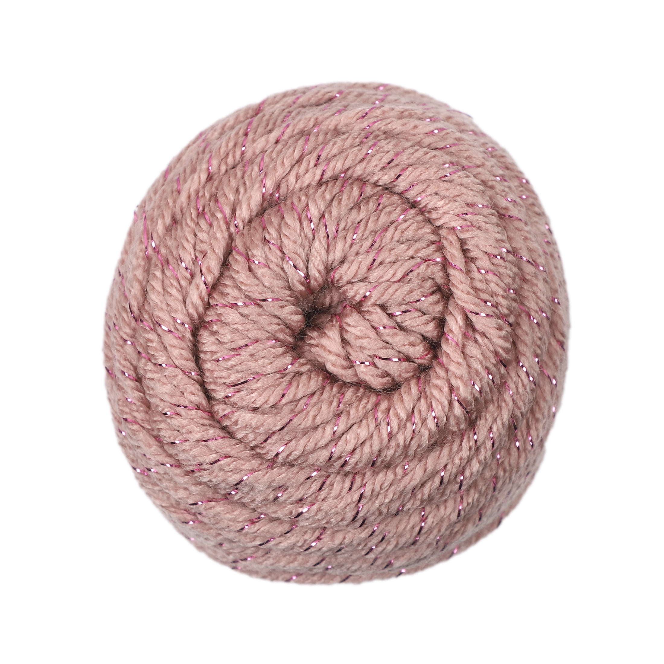 Mainstays Sparkle Acrylic Yarn, 5 oz, Rose Fume