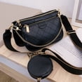 thumbnail image 2 of Bolsos cruzados pequeños brillar con monedero lindo bolso de hombro con cadena dorada, 2 of 5