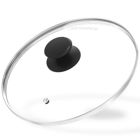 Sunhouse 10'' Tempered Glass Lid, Universal Lid for Pot, Pan, Skillet