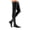 Ebony, variant on mediven comfort 30-40 mmHg Thigh High w/Lace Silicone Top Band Closed Toe Compression Stockings, Chocolate, VII-Standard