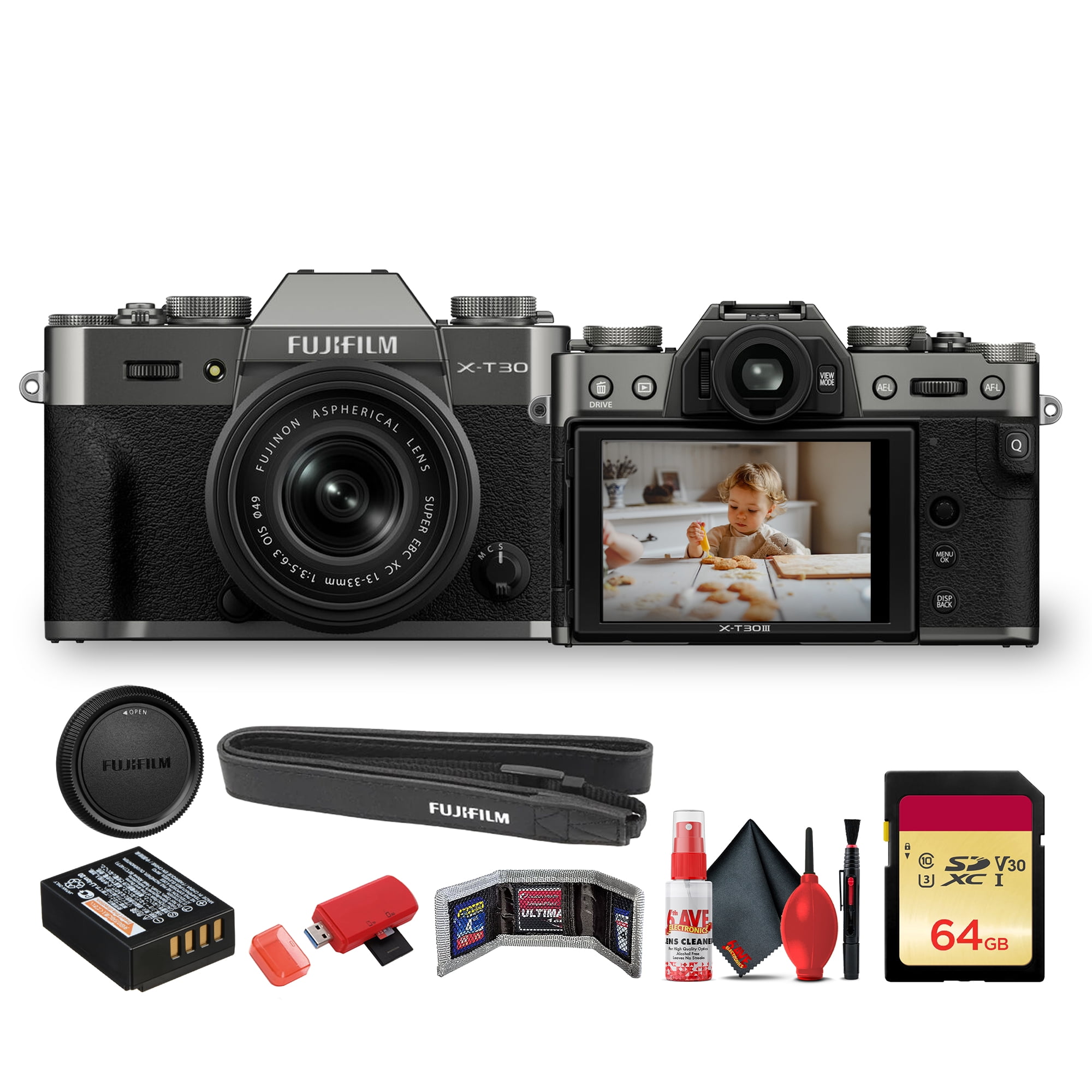 FUJIFILM X-T30 III Mirrorless Camera with 13-33mm f/3.5-6.3 Lens