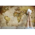 thumbnail image 2 of Map Rug, World Map Rugs, Kitchen Rug, Large World Map Rugs, Luxury Rug, Area Rugs, Modern Rugs, World Atlas Rug, Small Rug, Brown Rug, 2.6'x5' - 80x150 cm, 2 of 8