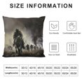 thumbnail image 6 of Acheng Throw Pillow Cover American Soldiers on Battlefield of Platoon Attacking Explosions Pillowcase Home Decorative Square Pillow Case Cushion Cover,Set of 2 White, 6 of 6