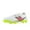 White/Hi-lite/Neon Pink, variant on New Balance Unisex Furon Dispatch FG V7 Soccer Shoe, White/Black/True Red, 10.5 US Men