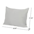 thumbnail image 5 of Noble House 23.50" x 27.00" Gray Rectangle Chair Outdoor Seating Cushions (2 Pack), 5 of 7