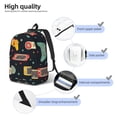 thumbnail image 5 of Balery Retro Video Game Vintage Canvas Backpack for Men and Women - Large Capacity, Durable Travel Laptop Bag for School, Work, Hiking, and Outdoor Activities, 5 of 7