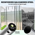 thumbnail image 4 of Outsunny Walk-in Tunnel Greenhouse with 8 Roll-Up Doors, Hoop House Greenhouse with Galvanized Steel Frame, Clear, 4 of 9