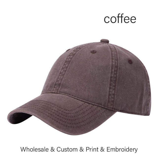 SLECKTON Custom Baseball Cap Brand Logo Design DIY Sun Hat Embroidery Print Photo Washed Retro Cotton Cowboy Hat Adult Wholesale RWJDXD