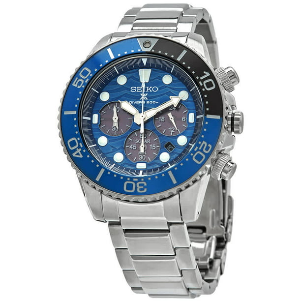 Seiko Prospex Chronograph Quartz Blue Dial Men's Watch SSC741P1 -  