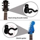 thumbnail image 2 of Ganchos de pared de metal con forma de guitarra, paquete de 2, para bajos, guitarras acústicas y ukeleles, color negro, 2 of 6