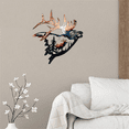 thumbnail image 4 of Vruelia 2 Pack Rustic Metal Wall Art Decor Cabin Hunting Decor Deer Hanging Hobbyists Wildlife Pictures in Western iron, 4 of 6