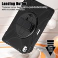thumbnail image 3 of For iPad Pro 13 M4 2024/iPad Pro 13 M5 2025 Case 13 inch, 360 Hand Strap, Shoulder Strap, Kickstand, Rugged Drop Protection, Black, 3 of 7