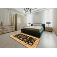 thumbnail image 4 of Ahgly Company Indoor Rectangle Abstract Bakers Brown Oriental Area Rugs, 8' x 12', 4 of 6