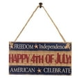 thumbnail image 3 of Realhomelove 4th of July Stars Stripes Forever Wooden Sign Plaque Door Wall Hanging Decorations,Fourth of July Independence Day Party Decorations, 3 of 9