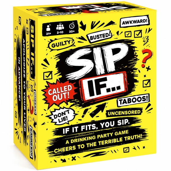 KAWAII KOI Sip If... Drinking Games for Adults, 270 Cards with 520 Prompts & 10 Blank Cards, Funny Party Drinking Card Game for Adults, Pregame, Game Night, Bachelorette & 21st Birthday