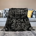 thumbnail image 2 of Orinice Teddy Bear Words Black Warm Lightweight Blanket Soft Fleece Blankets Throw Blanket Living Rooms Sofa Decor Cow Gifts All Seasons Super Soft Blanket 40x50in, 2 of 6