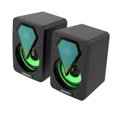 thumbnail image 4 of XTMPMY: Elegante y colorido altavoz negro con cable para computadora que realza tu experiencia de audio. ¡El regalo perfecto para los amantes de la música esta Navidad! Disfruta de un diseño moderno, 4 of 7