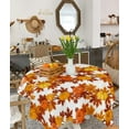 thumbnail image 4 of Fall Tablecloth Fall Leaves Pumpkin Table Cloth for Rectangle Tables 52x52 Inch Autumn Harvest Thanksgiving Table Covers Waterproof Washable Table Cloth for Party Picnic Dinner Decor, 4 of 6