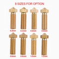 thumbnail image 1 of 3pcs 3D Printer Extruder Brass Volcano Nozzle M6 Thread Printer Head 0.4mm Output for Sidewinder X1 TEVO Little Monster 1.75mm Filament, 1 of 5