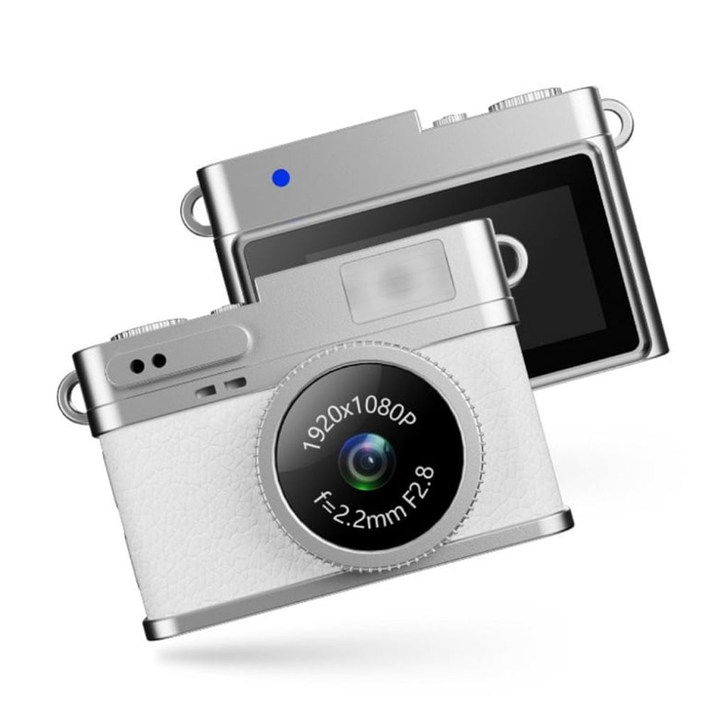 Retro Mini Camera 0.96inch Screen Indoor Home Outdoor 1080P Sports Camera Video Recorder with LED Fill Light Recording