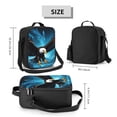 thumbnail image 2 of Disketp Night Sky Forest Bald Eagle Bolsa Térmica Estampada para Almuerzo, Lonchera para Hombres y Mujeres Adultos, 2 of 7