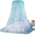 thumbnail image 5 of Girls Mosquito Net, Canopy Bed Curtains Dome Princess Stars Bed Reading Tent for Kids Indoor Game House Bedroom Room Decor, 5 of 6