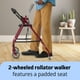 thumbnail image 3 of Andador con ruedas Medline de 2 ruedas para adultos y personas mayores, capacidad de peso de 136 kg, color burdeos, ruedas de 12,7 cm, asiento acolchado, plegable, asas ajustables y frenos de presión., 3 of 5