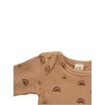 thumbnail image 3 of Qiylii Baby Rainbow  Sun Print Ribbed Outfit Long Sleeve O-Neck Bodysuit+Pants, 3 of 8