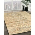 thumbnail image 2 of Ahgly Company Indoor Square Abstract Khaki Gold Solid Area Rugs, 4' Square, 2 of 6