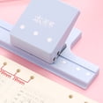 thumbnail image 5 of 3 Hole Punch for Binder - Portable Scrapbook Paper Punch Shape Cutter, Craft Paper Punchs Tool, Hole Punchs for Office, Classroom, Scrapbook, Card, Journal, Blue, 5 of 5
