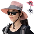 thumbnail image 2 of Roam Rider Sunhat with Ponytail Hole for Women,Foldable Packable Breathable Summer Caps,Beach Hats with Wide Brim for UV Protection,Ladies Outdoor Tribe Sun Hats for Hiking,Travel,Fishing,Gardening, 2 of 8